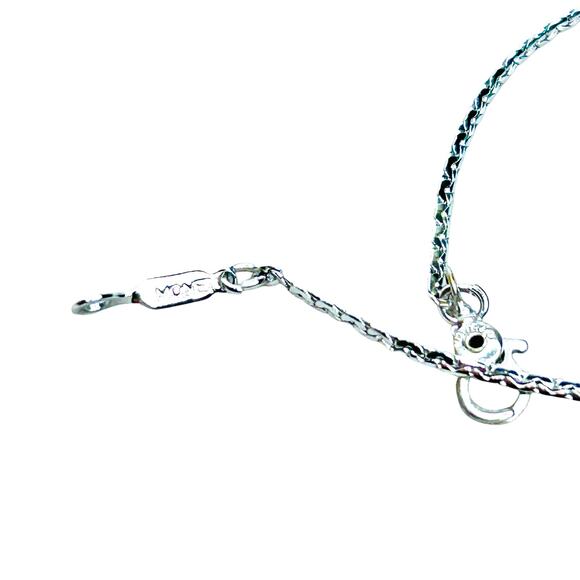 Vintage Monet Two Hearts Dainty Silver Tone Bracelet - Picture 3 of 5